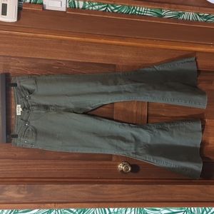Olive Green Bell bottom Jeans